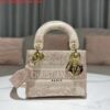 Replica Dior M0500 MINI Lady D-LITE Bag Brown Toile de Jouy Embroidery