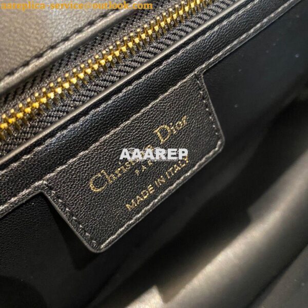 Replica Dior Large Caro Bag Soft Cannage Calfskin M9243 Black 9