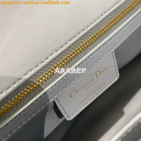 Replica Dior Large Caro Bag Soft Cannage Calfskin M9243 Cloud Blue 11