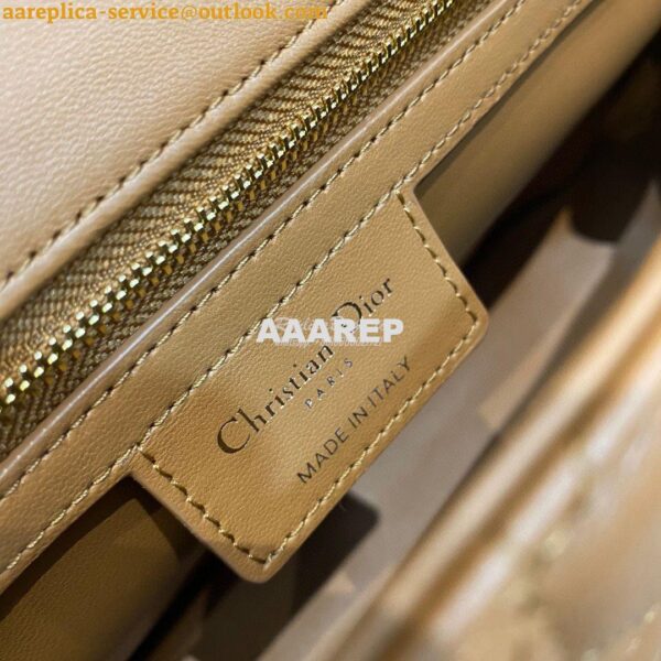 Replica Dior Large Caro Bag Soft Cannage Calfskin M9243 Cognac 9