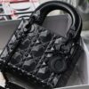 Replica Dior M0505 Mini Dior Lady Bag Black Cannage lambskin 2