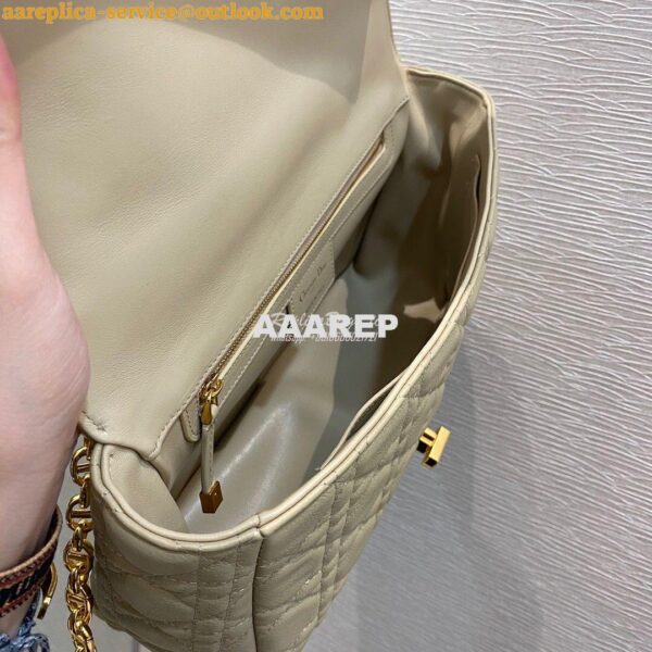 Replica Dior Large Caro Bag Soft Cannage Calfskin M9243 Nude 8