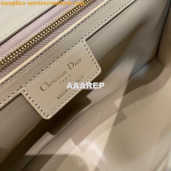 Replica Dior Large Caro Bag Soft Cannage Calfskin M9243 Nude 9