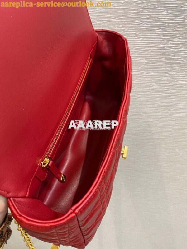 Replica Dior Large Caro Bag Soft Cannage Calfskin M9243 Red 6