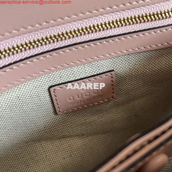 Replica Gucci 724529 GG Matelassé Small Bag Pink 8