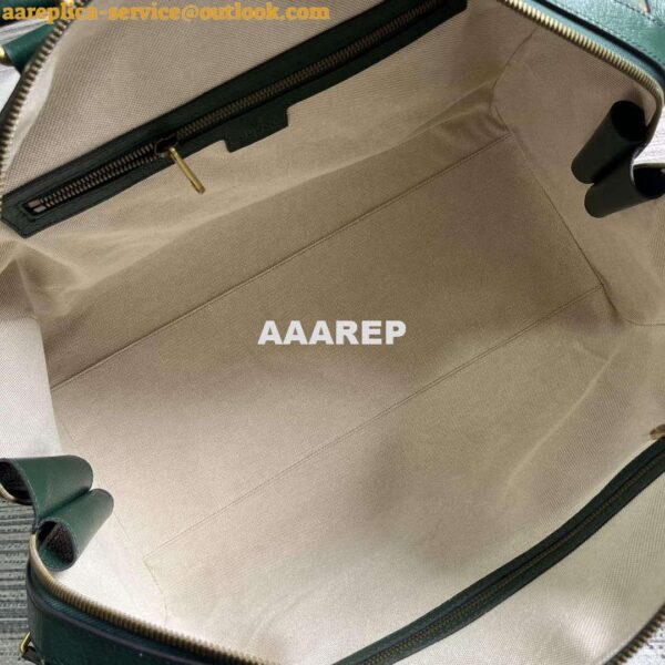 Replica Gucci 724642 Mini GG Canvas Small Duffle Bag Green 8