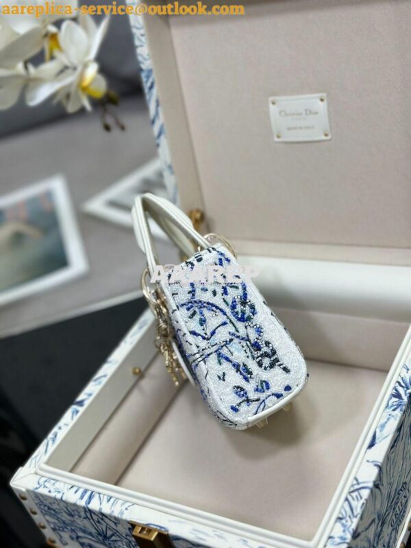 Replica Dior Limited Edition Micro Lady Dior Bag Lambskin and Satin Be 5