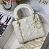 Replica Dior M0505 Mini Dior Lady Bag White Cannage lambskin Gold 2