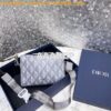 Replica Dior Lingot Pouch Black CD Diamond Canvas and Smooth Calfskin 2