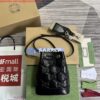 Replica Gucci 728231 GG Matelassé Bucket Bag Black