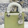 Replica Dior Lingot Pouch Gray CD Diamond Canvas and Smooth Calfskin 1