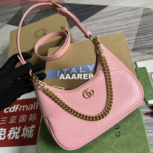 Replica Gucci 731817 Aphrodite Small Shoulder Bag Light pink 3