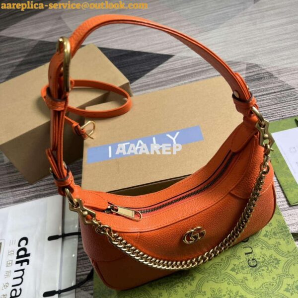 Replica Gucci 731817 Aphrodite Small Shoulder Bag Orange 4