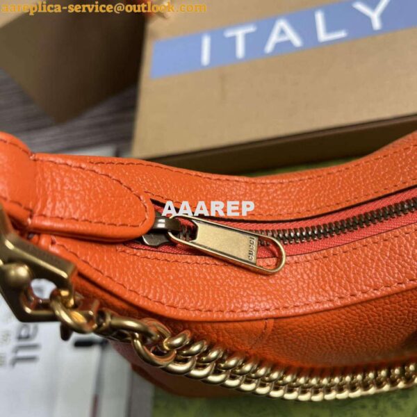 Replica Gucci 731817 Aphrodite Small Shoulder Bag Orange 5