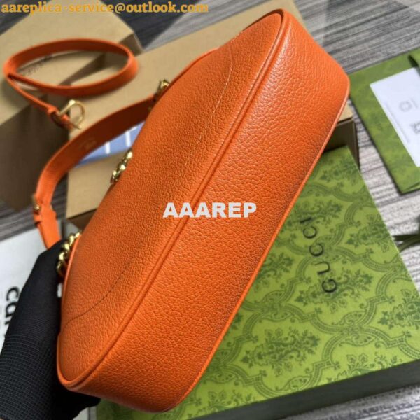 Replica Gucci 731817 Aphrodite Small Shoulder Bag Orange 7