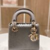 Replica Dior Lizard Mini Lady Dior Bag in Grey