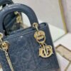 Replica Dior Mini Lady Dior Bag M0505 Hibiscus Powder Patent Cannage Calfskin 2