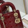 Replica Dior S0856 MICRO LADY BAG Horizon Metallic Cannage Lambskin embroidery beads Purple 2