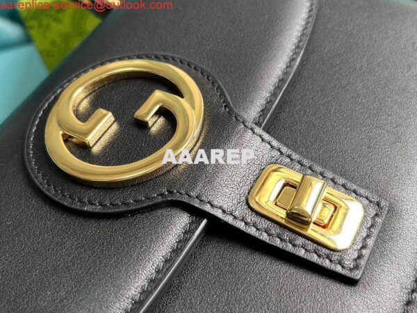 Replica Gucci 735101 Gucci Blondie Top-handle Bag Black 3