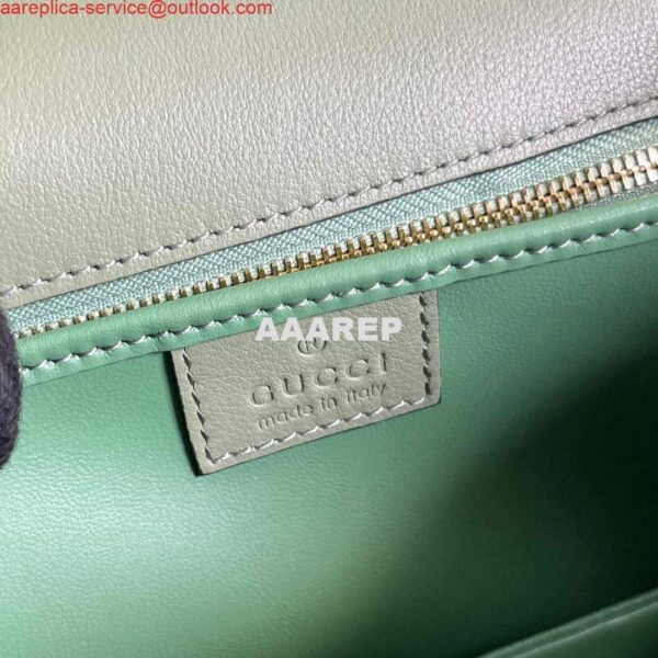 Replica Gucci 735101 Gucci Blondie Top-handle Bag Light green 10