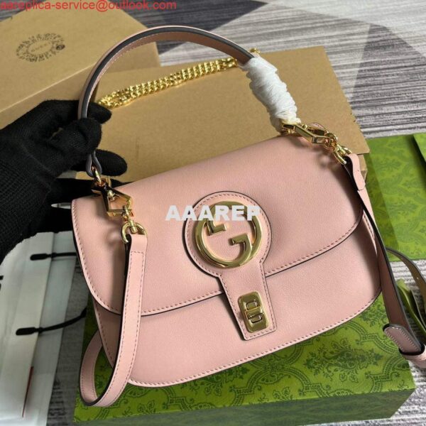 Replica Gucci 735101 Gucci Blondie Top-handle Bag Light pink 3