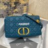 Replica Dior Medium Caro Bag Latte Quilted Macrocannage Calfskin with