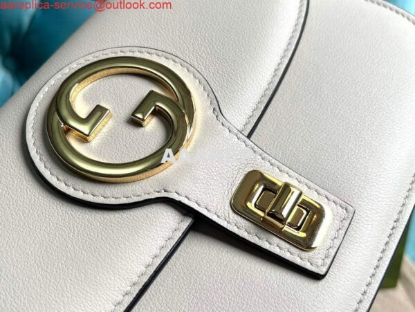 Replica Gucci 735101 Gucci Blondie Top-handle Bag White 3