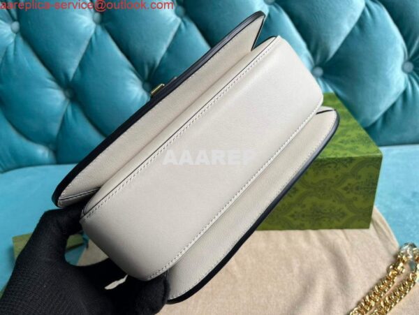 Replica Gucci 735101 Gucci Blondie Top-handle Bag White 4