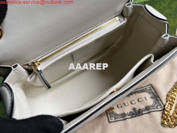 Replica Gucci 735101 Gucci Blondie Top-handle Bag White 7