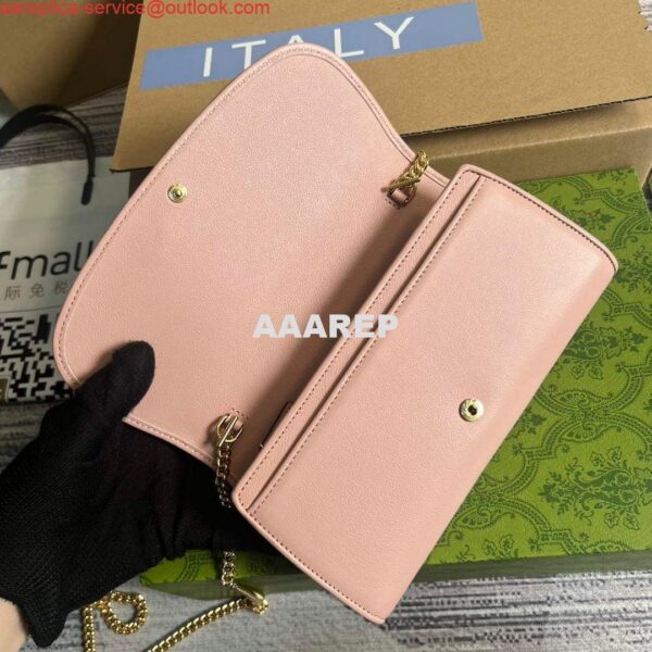 Replica Gucci 725215 Gucci Blondie continental chain wallet Light pink 6