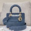 Replica Dior Medium DiorDouble Bag Beige Calfskin M8641 2