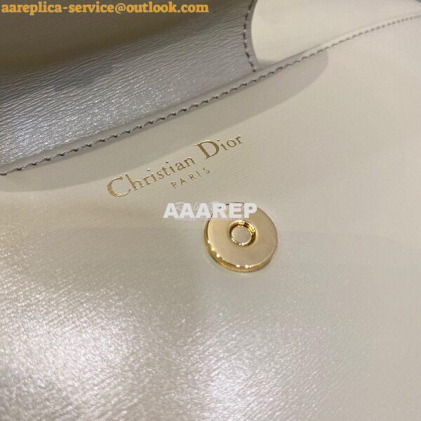 Replica Dior Medium DiorDouble Bag Beige Calfskin M8641 5