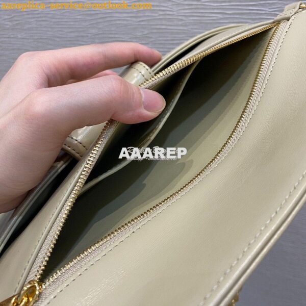 Replica Dior Medium DiorDouble Bag Beige Calfskin M8641 6