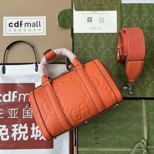 Replica Gucci 725292 Jumbo GG Mini Duffle Bag Orange