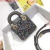 Replica Dior S0856 Micro Lady Dior Bag Square Embroidery Set with Pink Multicolor Strass 2