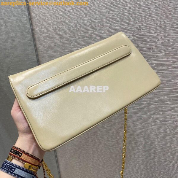 Replica Dior Medium DiorDouble Bag Beige Calfskin M8641 9