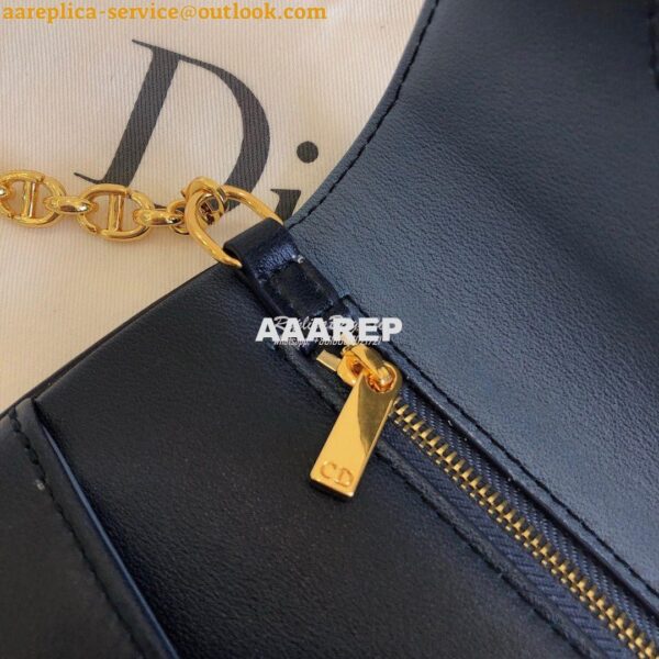 Replica Dior Medium DiorDouble Bag Blue Gradient Calfskin M8641 6