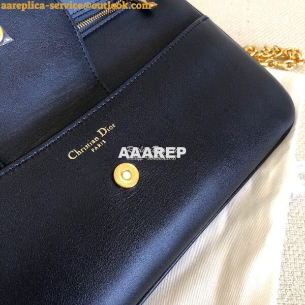 Replica Dior Medium DiorDouble Bag Blue Gradient Calfskin M8641 8