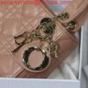 Replica Dior S0856 Micro Lady Dior Bag Square Embroidery Set with White Multicolor Strass