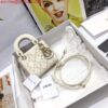 Replica Dior S0856 MICRO LADY Dior Bag White Cannage Lambskin