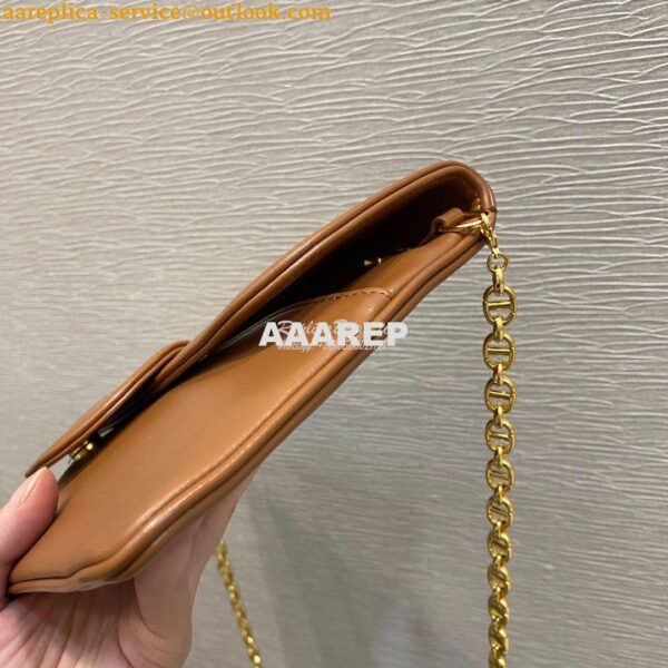 Replica Dior Medium DiorDouble Bag Cognac Calfskin M8641 3