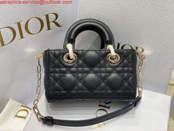 Replica Dior S0910 Micro Lady D-joy Bag Black Cannage Lambskin 8