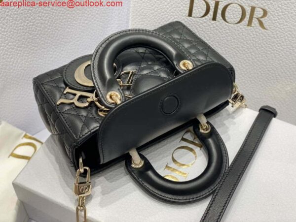 Replica Dior S0910 Micro Lady D-joy Bag Black Cannage Lambskin 9