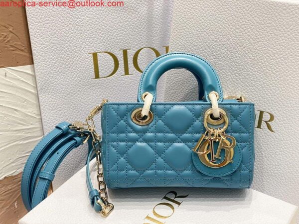 Replica Dior S0910 Micro Lady D-joy Bag Black Cannage Lambskin 11