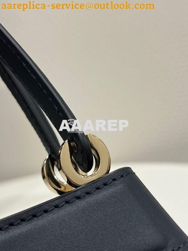 Replica Dior Medium Key Bag Blue Oblique Jacquard M1843 7