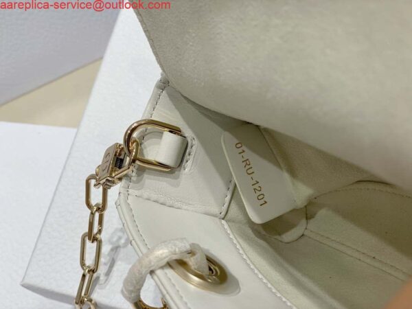 Replica Dior S0910 Small Lady D-joy Bag White Cannage Lambskin 9