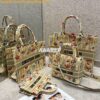 Replica Dior Medium Lady D-Lite Bag Beige Multicolor Dior Jardin d'Hiv 2