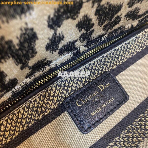 Replica Dior Medium Lady D-Lite Bag Beige Multicolor Mizza Embroidery 8