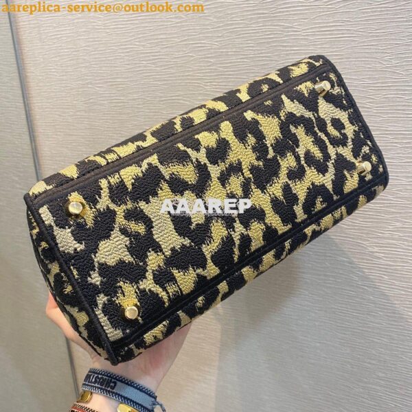 Replica Dior Medium Lady D-Lite Bag Beige Multicolor Mizza Embroidery 9