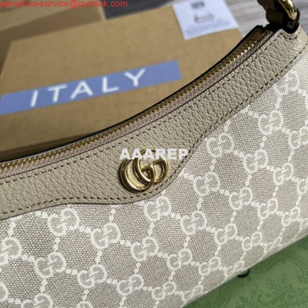 Replica Gucci 735145 GG Supreme Ophidia small handbag Oatmeal 5